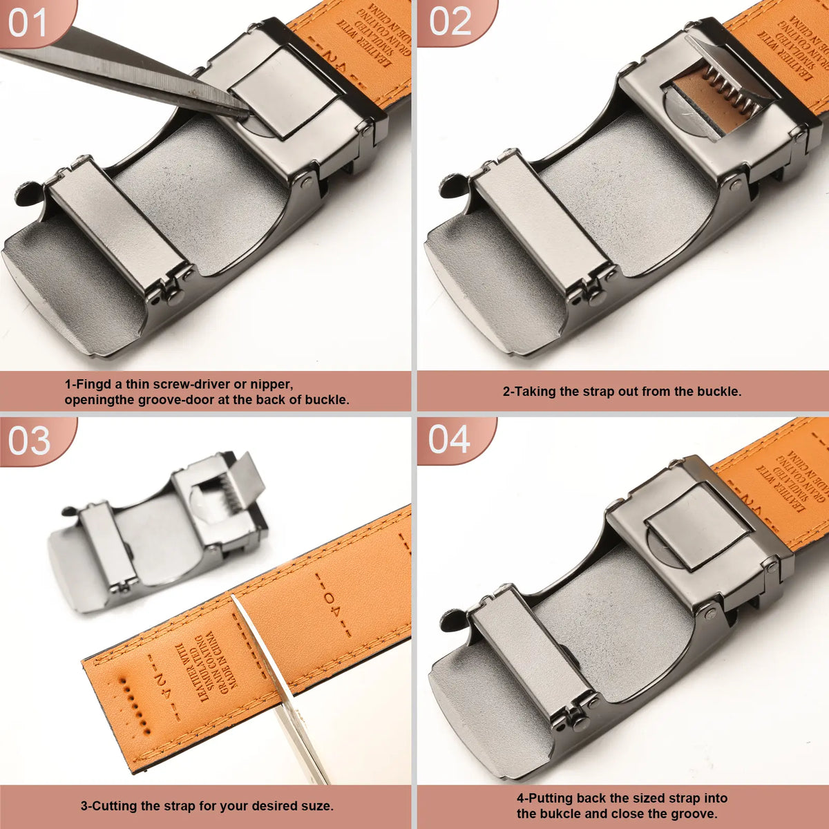 BULLIANT Men's Cowboy Ratchet Belt with Adjustable Western Buckle for Jeans and Casual Attire, Customizable Fit, Ideal Gift for Men